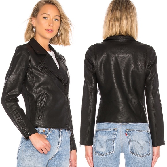 Blank NYC Jackets & Blazers - Blank NYC Onyx Vegan Leather Jacket Black Size 1X